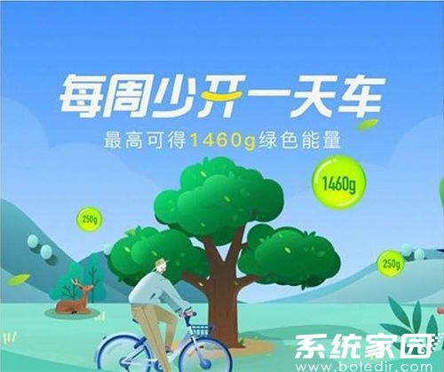 能量雨活动界面示意图