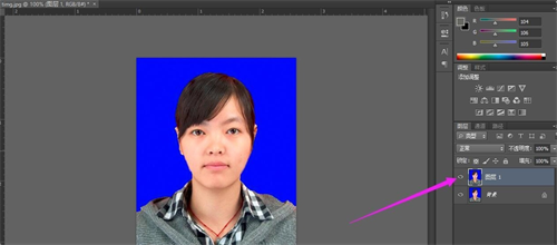 Photoshop图层复制界面