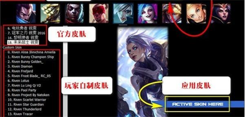 皮肤应用效果展示