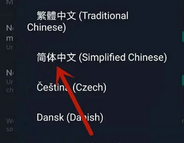 中文选择确认示意图