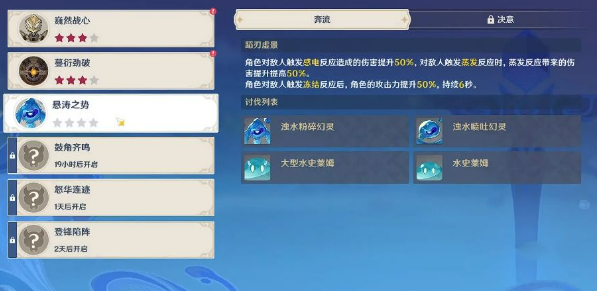 原神悬涛之势决意通关阵容解析