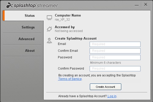 操作界面示意图