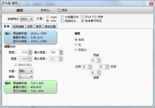 格式选择